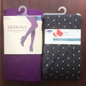 2 pairs of tights- new in package! Old navy Merona